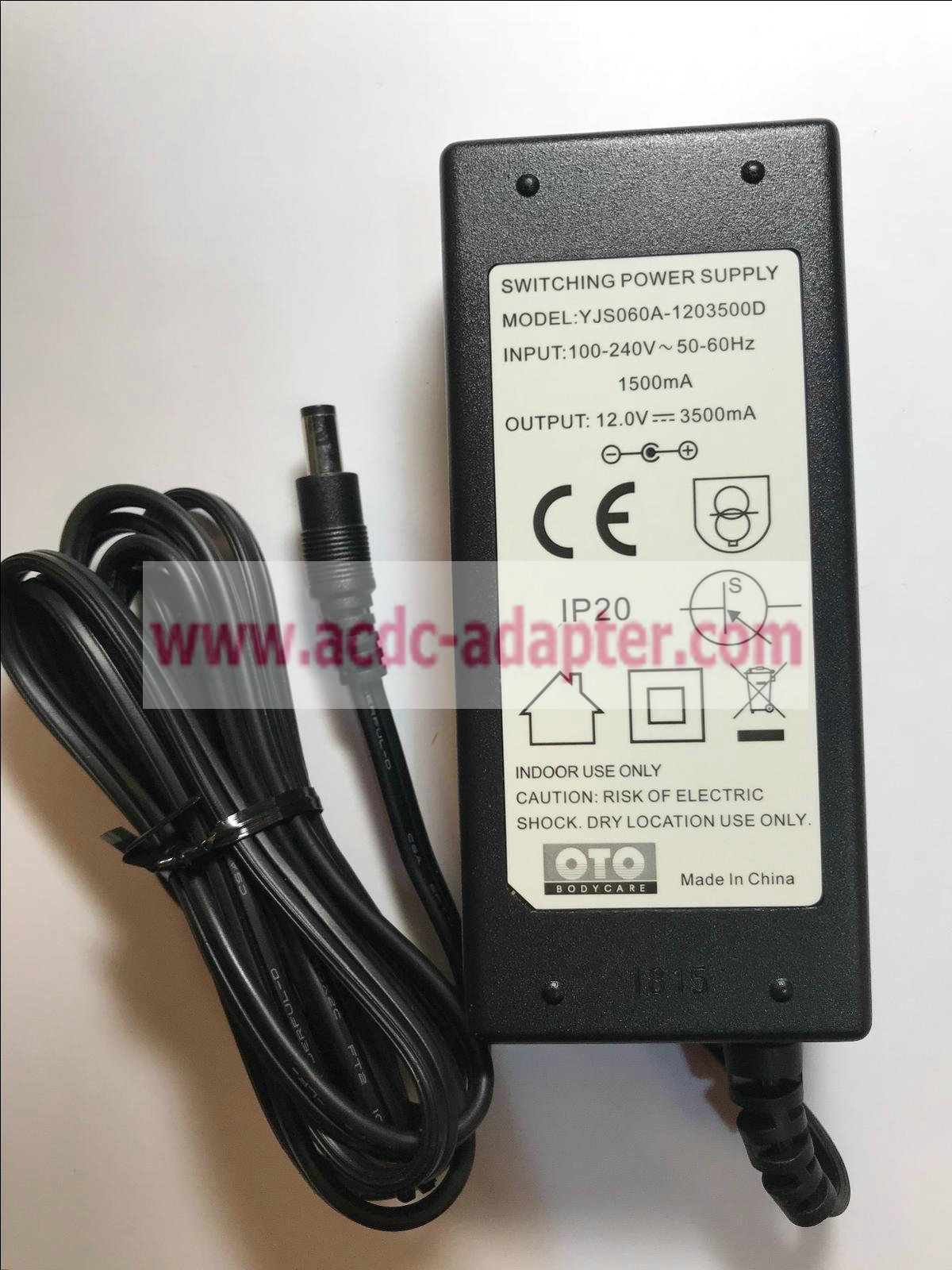 New 12V 3.5A 3500mA Mains YJS060A-1203500D AC-DC Adaptor Regulated Desktop Power New 12V 3.5A 3500mA Mains YJS060A-1203500D AC-DC Adaptor Regulated Desktop Power